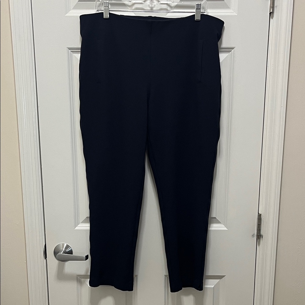Chico's Navy Ankle-Length Women's Ponte Pants